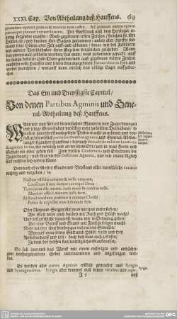Ein und Dreyssigstes bis Viertzigstes Capitul.