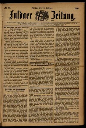 Ausgabe vom Freitag, den 18. Februar 1887.