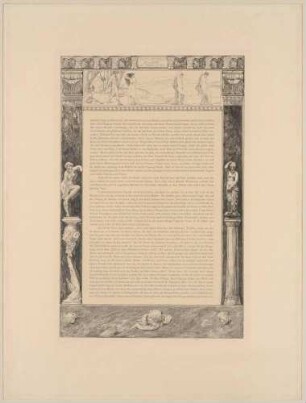 "Amor und Psyche" V: "Zweites Intermezzo I Die Geburt von Troja's Unheil". Text: "Ankunft fragt ..."