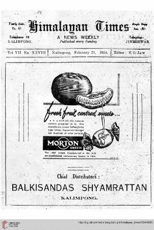No. XXVIII (21 February 1954)