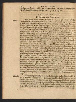 Ad Caput IV. De Coronatione Imperatoris.