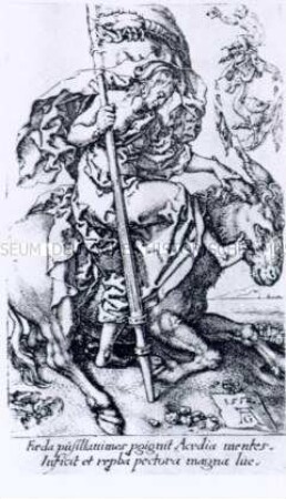 Die Trägheit (Die Faulheit) - aus der großen Folge "Tugenden und Laster" von 1552