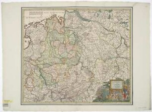 Karte von dem Niederrheinisch-Westfälischen Reichskreis, Kupferstich, um 1685