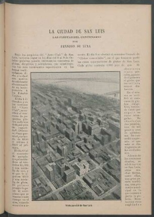 La ciudad de San Luis. : Las fiestas del centenario.