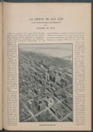 La ciudad de San Luis. : Las fiestas del centenario.