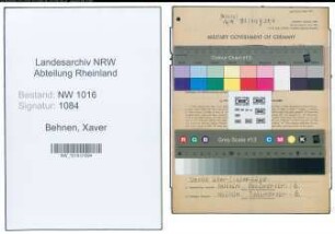 Entnazifizierung Xaver Behnen , geb. 26.11.1902 (Kaufmann)