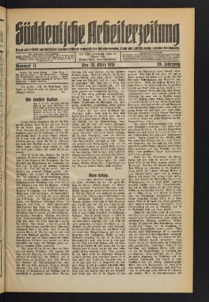 Nr. 11. Den 19. März 1916. - Nr. 15. Den 16. April 1916.