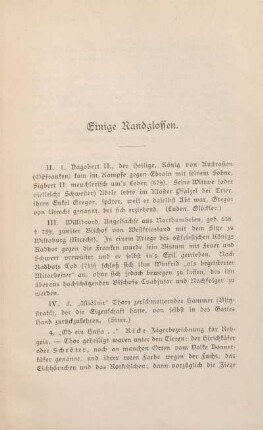 Einige Randglossen.