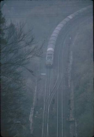 Laufach Schwarzkopftunnel Westportal Lok Baureihe 140 Schiebelok 194 585