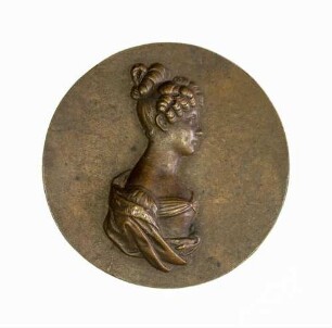 Medaillon Augusta, Prinzessin von Sachsen-Weimar (1811-90)