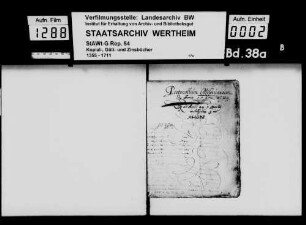 Protokollum Missivarum, 1592 Juni 8 bis 1594 März 5