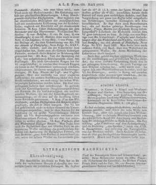 Kränze und Garben. Eine Sammlung von Erzählungen, Sagen und lyrischen Gedichten. Hrsg. v. G. W. Zimmmermann. Nürnberg: Riegel & Wiesner 1825