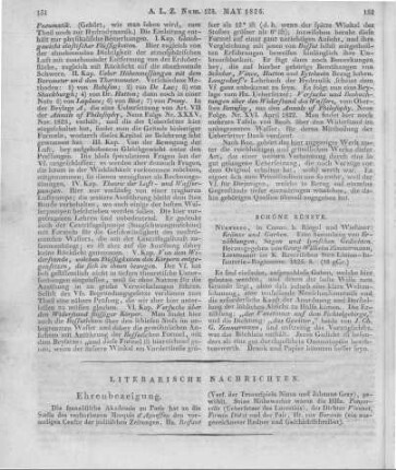 Kränze und Garben. Eine Sammlung von Erzählungen, Sagen und lyrischen Gedichten. Hrsg. v. G. W. Zimmmermann. Nürnberg: Riegel & Wiesner 1825