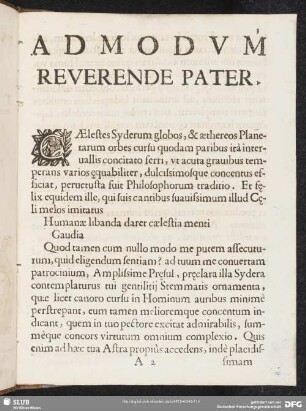 Admodum reverende pater