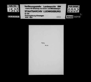 Anmeldungen nicht politischer Vereine zur Eintragung in das Vereinsregister, OA Heidenheim
