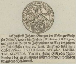 Bildnis des Johann Georg I., Kurfürst zu Sachsen