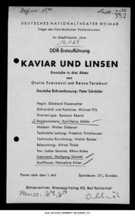 Kaviar und Linsen