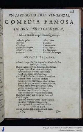 Un Castigo en tres Vengancas.