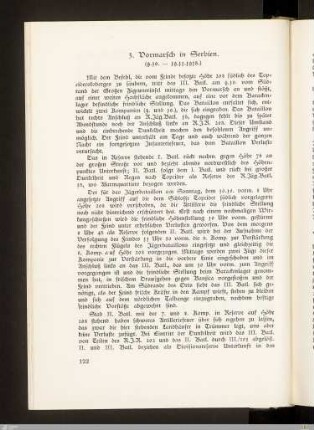 3. Vormarsch in Serbien