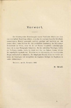 Die klimatischen Verhältnisse der Stadt Meissen