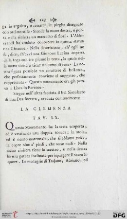 La Clemenza Tav. LX