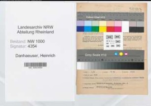 Entnazifizierung Heinrich Danhaeuser, geb. 05.06.1887 (Postinspektor)