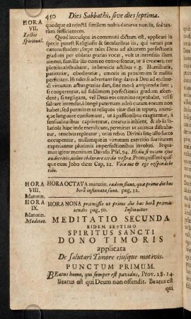 450-460, Hora VIII - XII; Hora I. Pom.