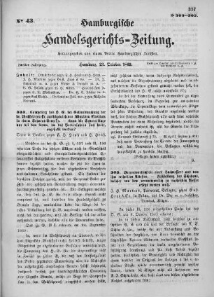 No. 43. 23. Oktober 1869