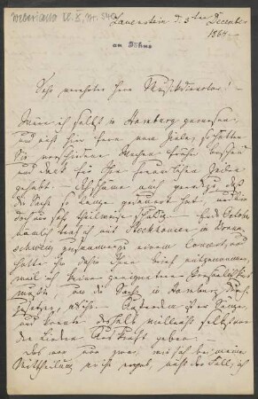 Brief an Friedrich Wilhelm Jähns : 03.12.1864