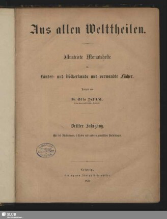 3.1872: Aus allen Welttheilen : illustriertes Familienblatt für Länder- u. Völkerkunde