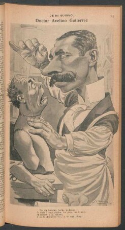 Doctor Avelino Gutiérrez - [Caricatura] : De mi Guignol