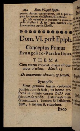 664-706, Dom. VI. post Epiph.