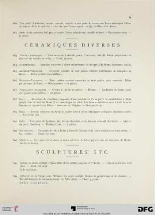 Céramiques divereses (Nr. 683-692)