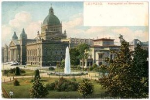 Leipzig. Reichsgericht mit Schmuckplatz