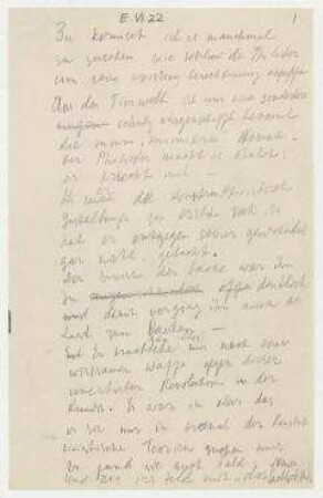 [Zu komisch ist es manchmal zu zusehen wie schlau der Philister um seine Existenz berechtigung kämpft... ]. Textfragmente (deutsch)