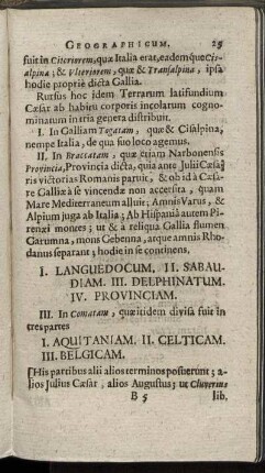 Languedocum, Sabaudiam, Delphinatum, Provinciam