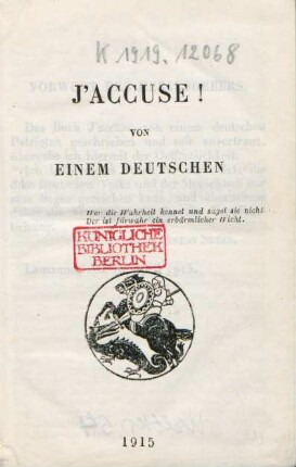 J'accuse!