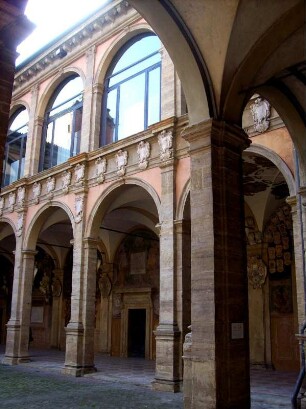 Bologna: Biblioteca Comunale dell´Archiginnasio (im Palazzo dell´ Archiginnasio)