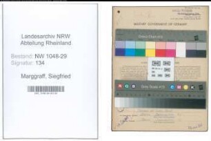 Entnazifizierung Siegfried Marggraff , geb. 02.02.1908 (Beamter)