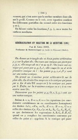 Généralisation et solution de la question 1593.