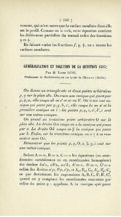 Généralisation et solution de la question 1593.