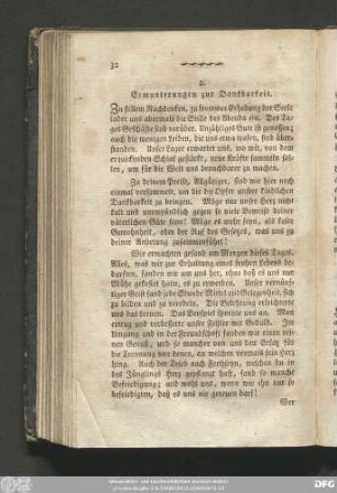 2. Ermunterungen zur Dankbarkeit.