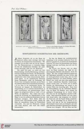 Künstlerische Konzentration des Innenraums