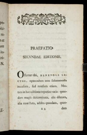 Praefatio secundae editionis.