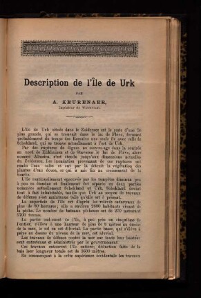 Description de l'ile de Urk