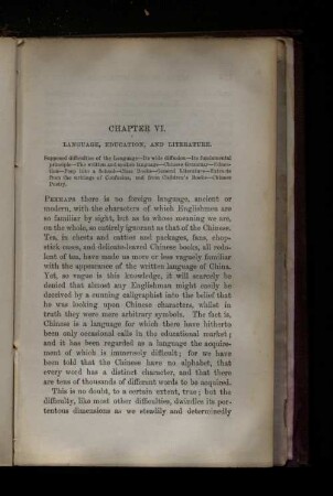 Chapter VI. Language, education, and literature.