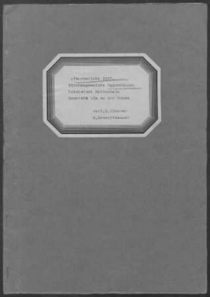 Oggenhausen: Pfarrbericht 1937