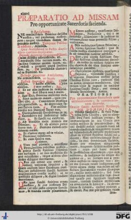 Praeparatio Ad Missam; Gratiarum Actio post Missam.