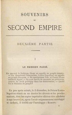 Souvenirs du second empire par A. Granier de Cassagnac, 2