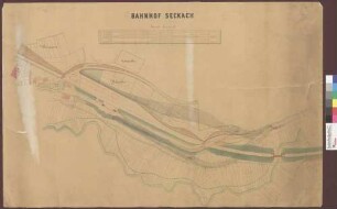 Situationsplan des Bahnhofes Seckach